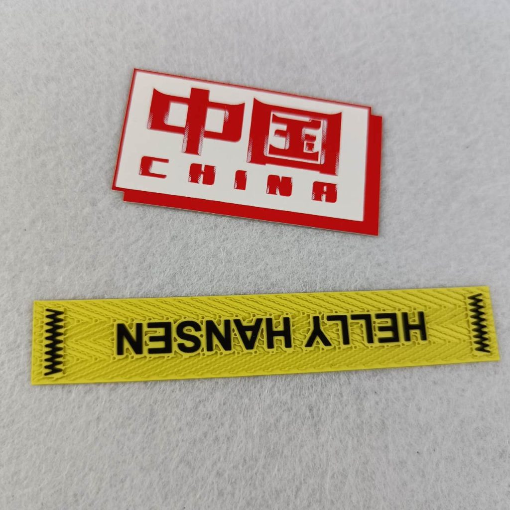 Heat Transfer Soft Rubber Silicone Printed Patch Logo for T-shirts